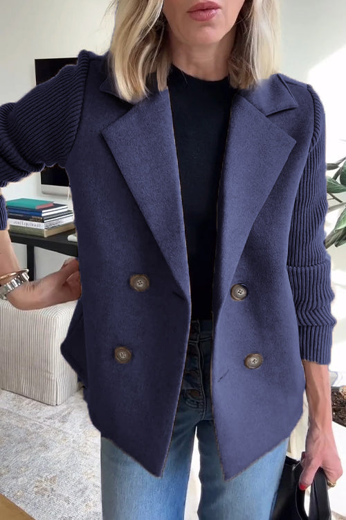 SORELLE • Elegante blazer con mangas de punto