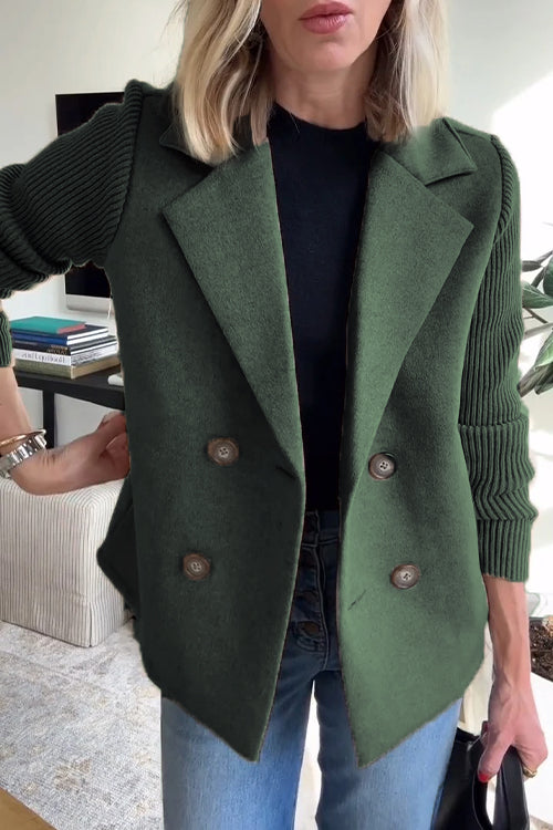 SORELLE • Elegante blazer con mangas de punto