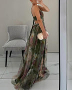 Isabella • Vestido Largo Floral con Escote en V