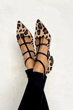 Bridget • Zapatos de salón con tacón y tiras de leopardo