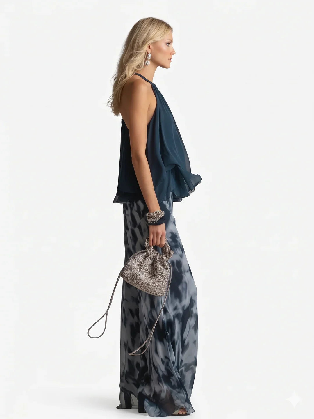 Olivia • Elegante conjunto de dos piezas de gasa