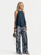 Olivia • Elegante completo due pezzi in chiffon