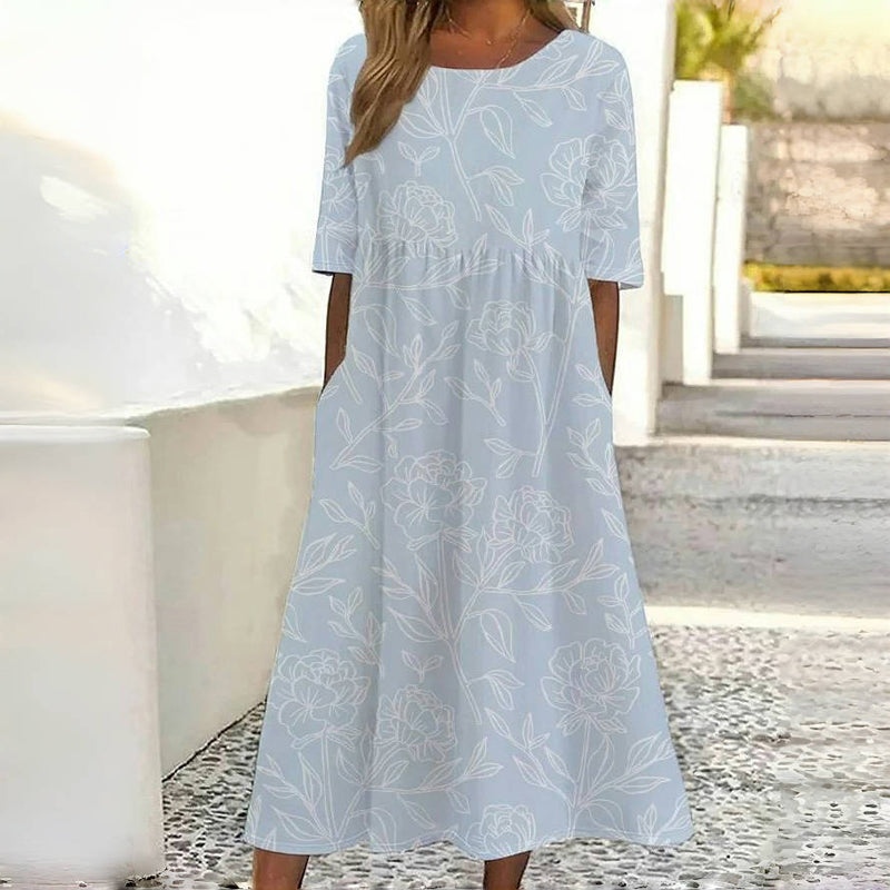 Vestido Casual con Estampado Floral