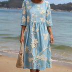 Vestido Casual con Estampado Floral