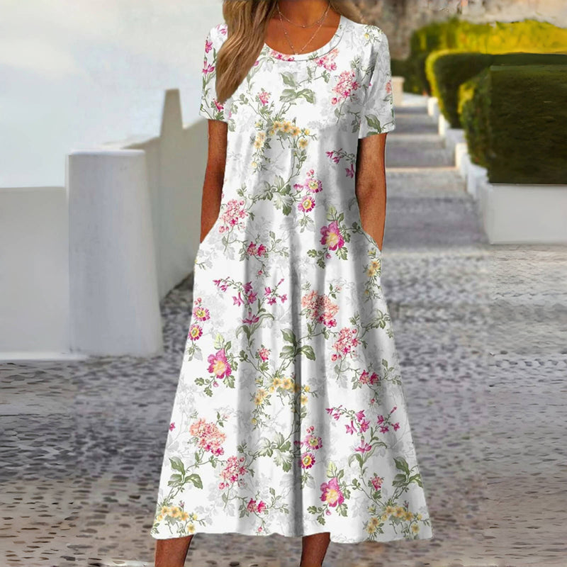 Vestido Casual con Estampado Floral