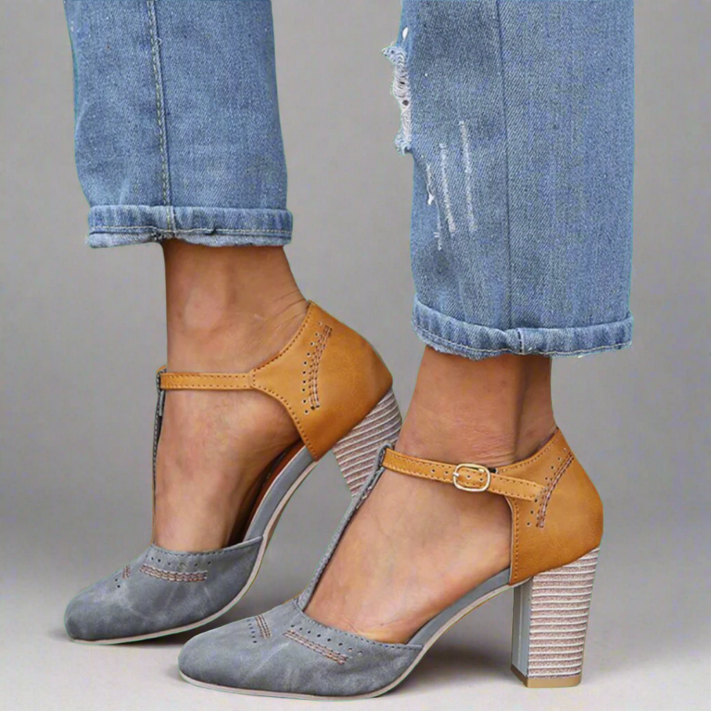 Isela • Zapatos de tacón cómodos para caminar sin preocupaciones