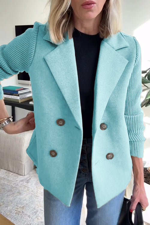 SORELLE • Elegante blazer con mangas de punto