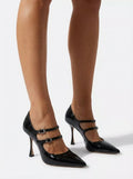 Britany • Zapatos de tacón elegantes con doble correa