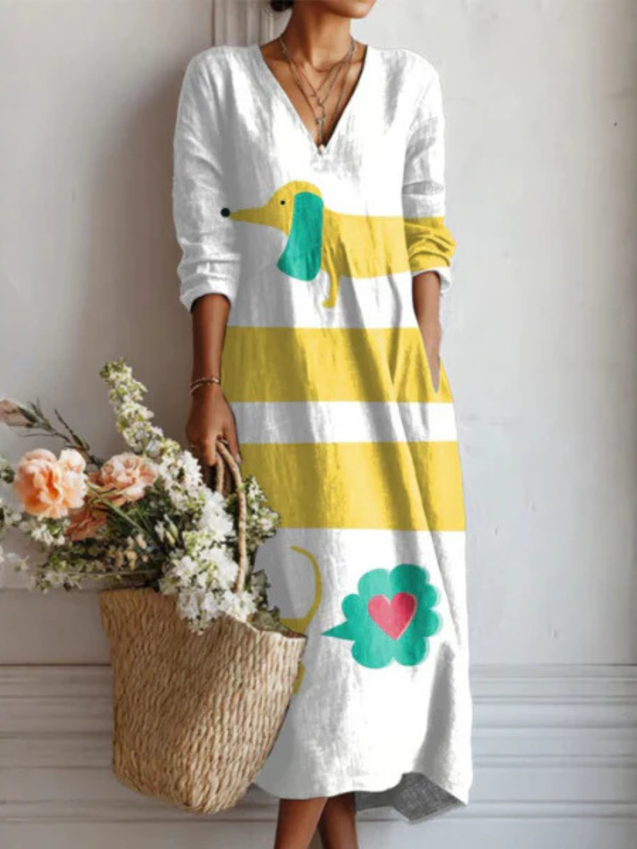 Lorena • Vestido de día con caída fluida