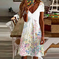 Vestido Casual con Estampado Floral