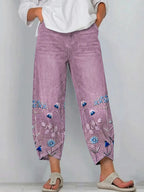 Aven | Pantalones bordados de estilo casual