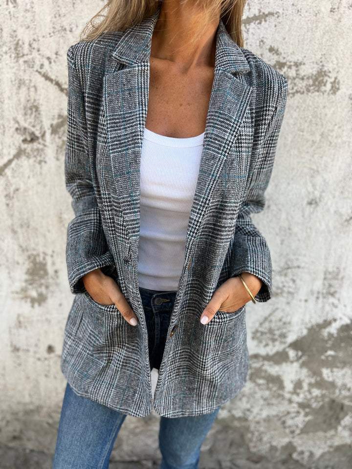 LUCINDA • Blazer clásico a cuadros