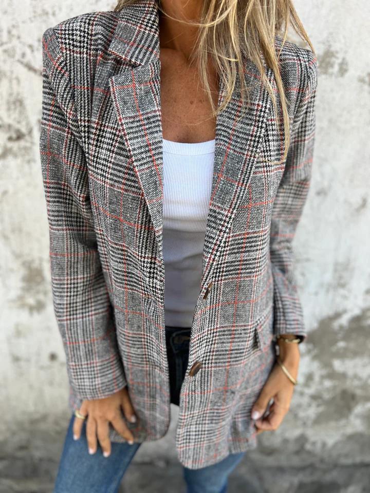 LUCINDA • Blazer clásico a cuadros