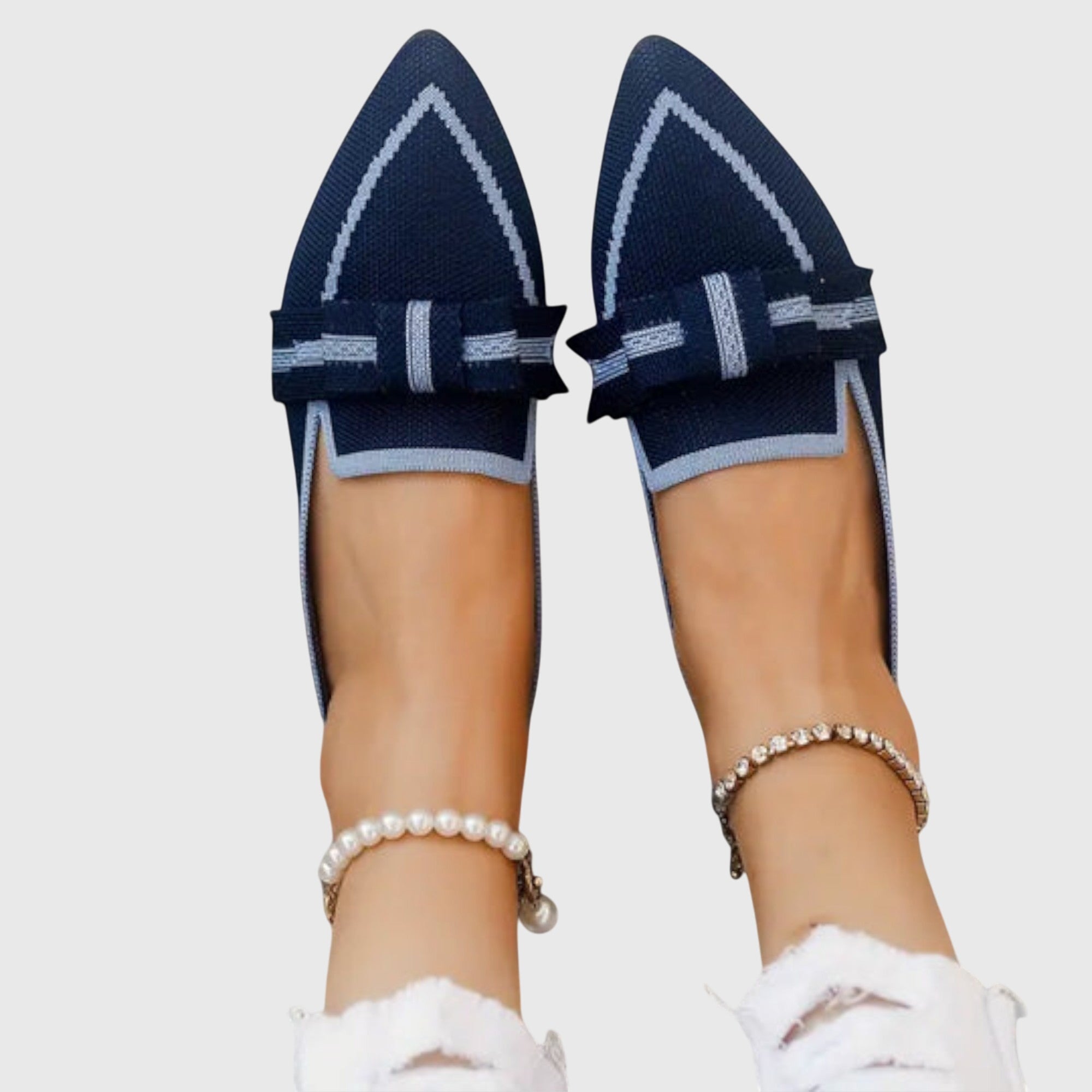 Blaire • Zapato Plano con Detalle de Perlas