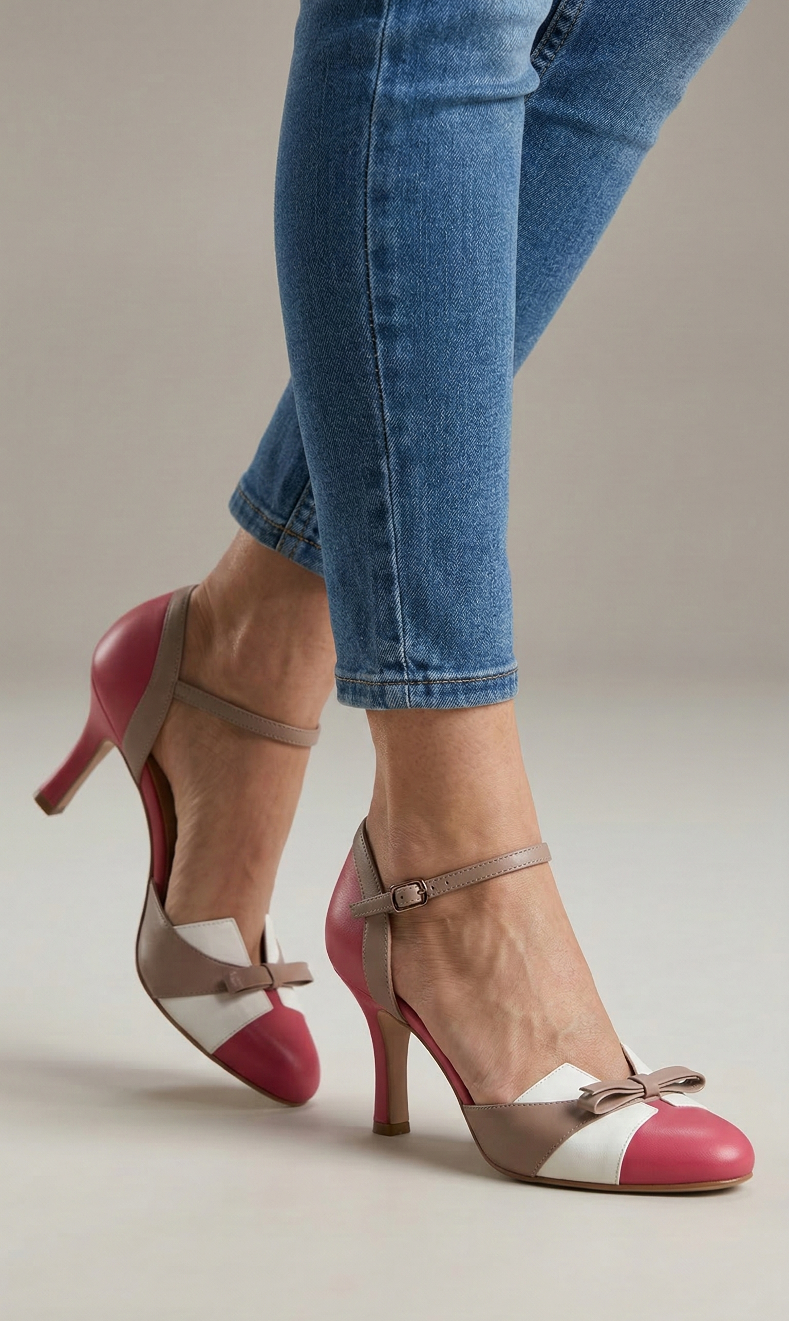 Élise • Zapatos de tacón cómodos de piel
