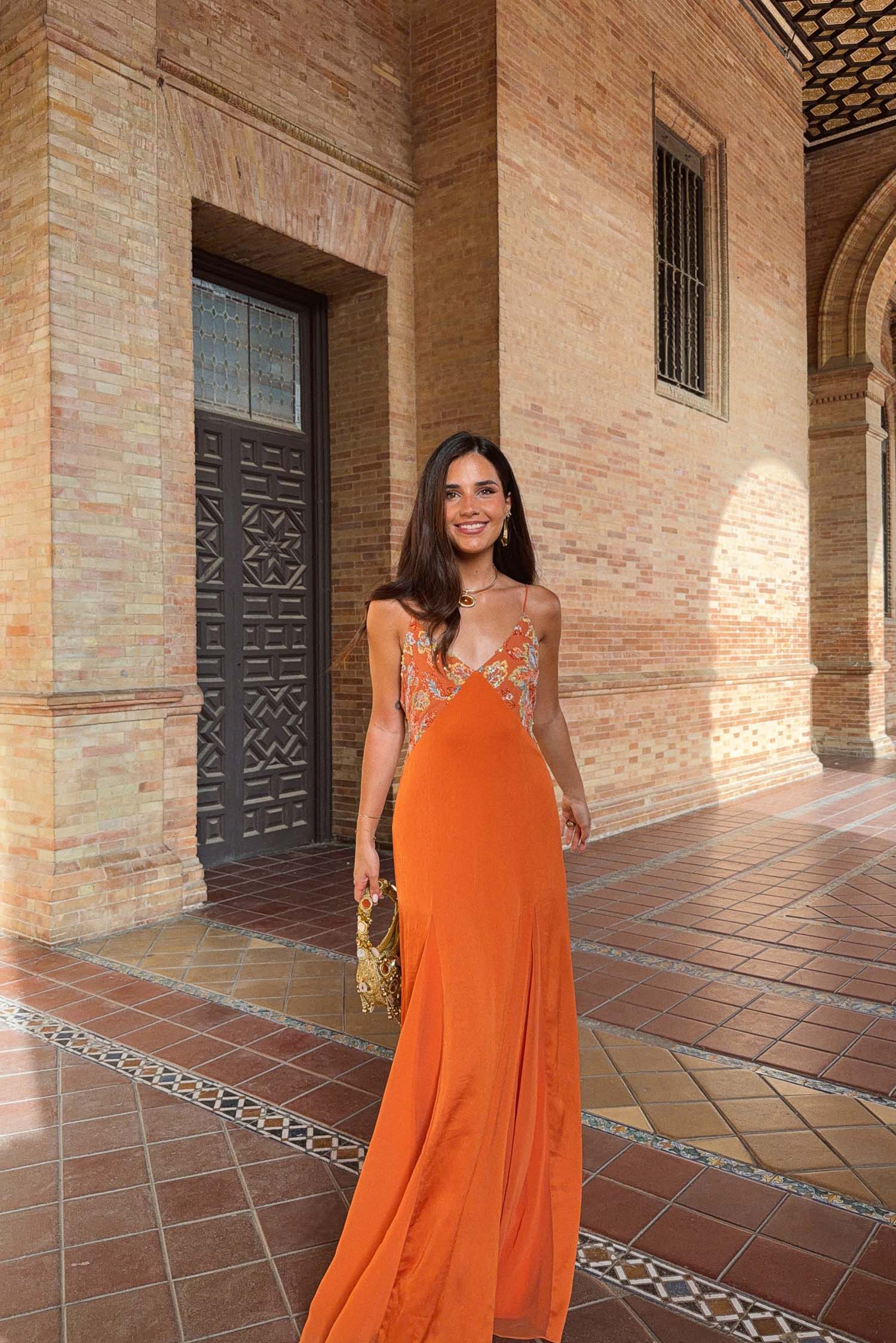 Vestido Marlena Naranja