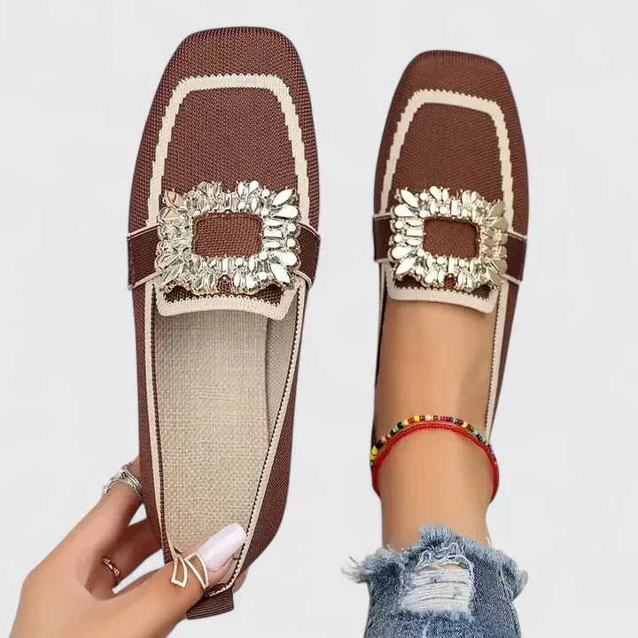 Meliora • Zapato Plano con Hebilla Cuadrada