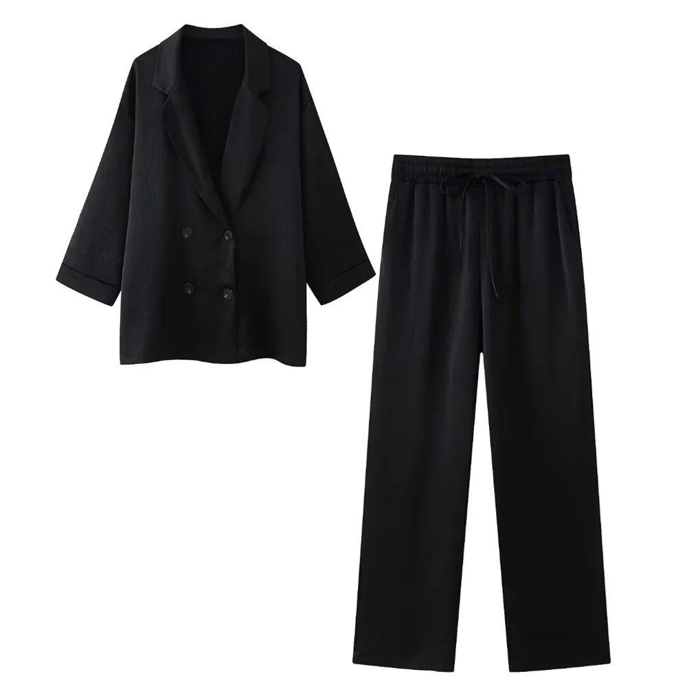 Victoria • Completo satinato di Blazer e Pantaloni
