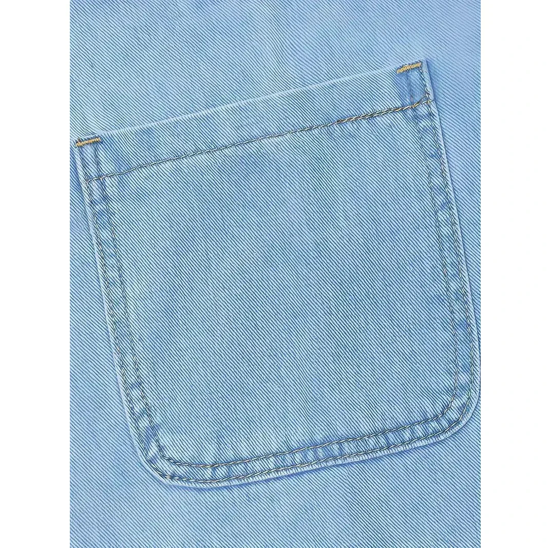 Lunaria • Vestido Vaquero sin Mangas con Bolsillos