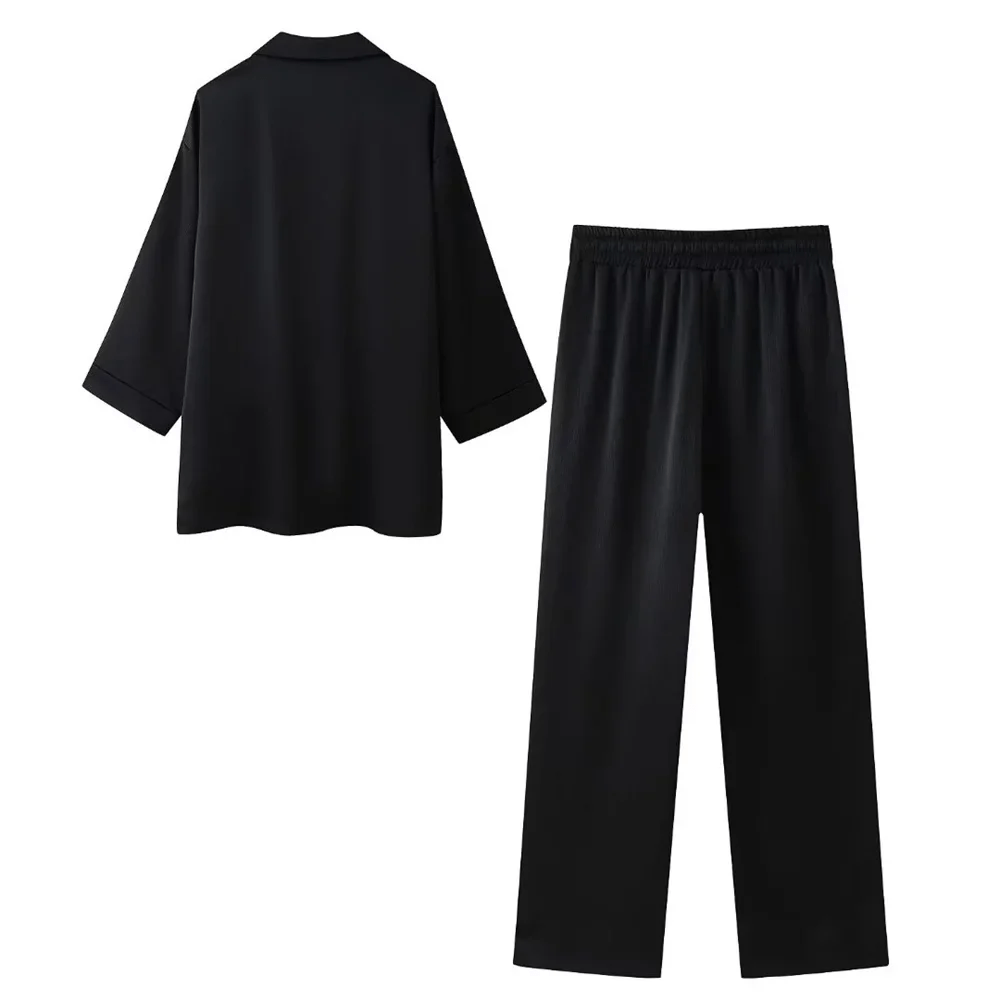 Victoria • Completo satinato di Blazer e Pantaloni