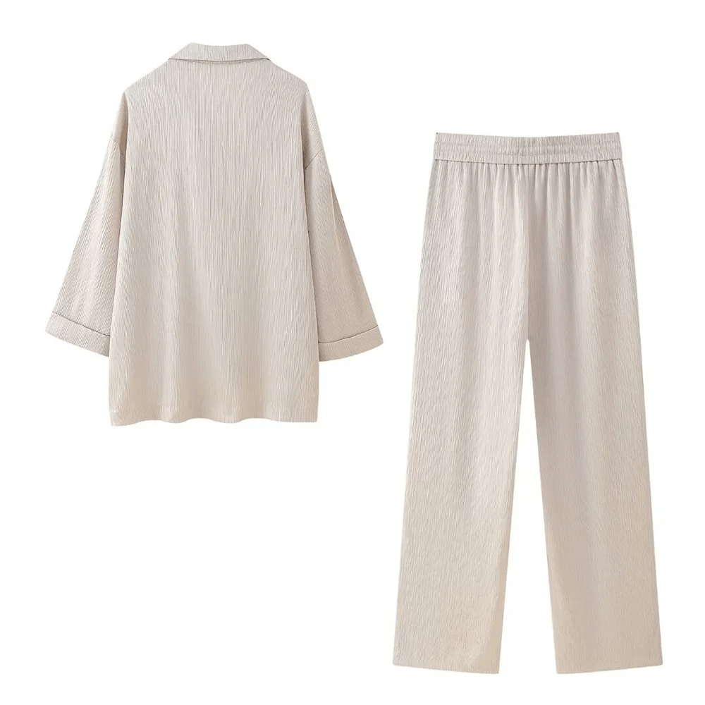 Victoria • Completo satinato di Blazer e Pantaloni