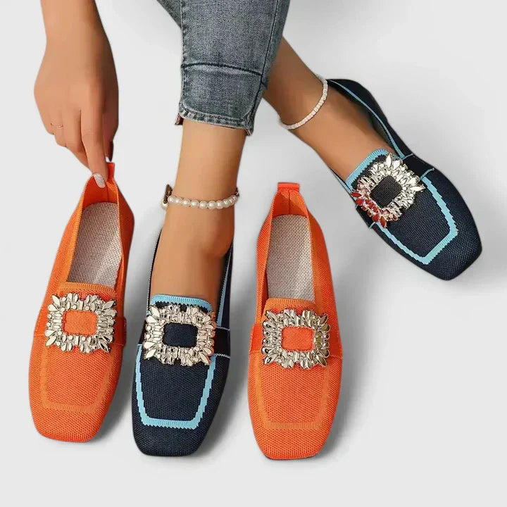 Maylora • Zapato Plano con Hebilla Cuadrada