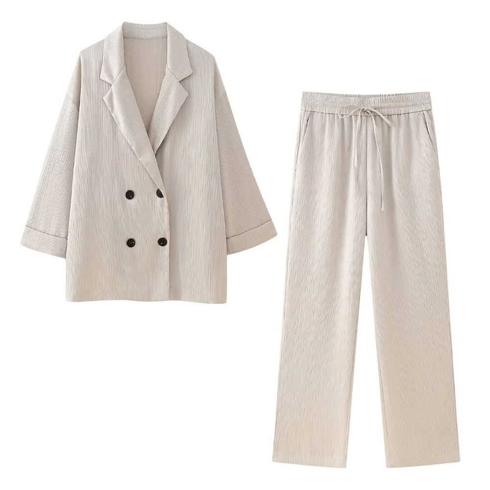Victoria • Completo satinato di Blazer e Pantaloni
