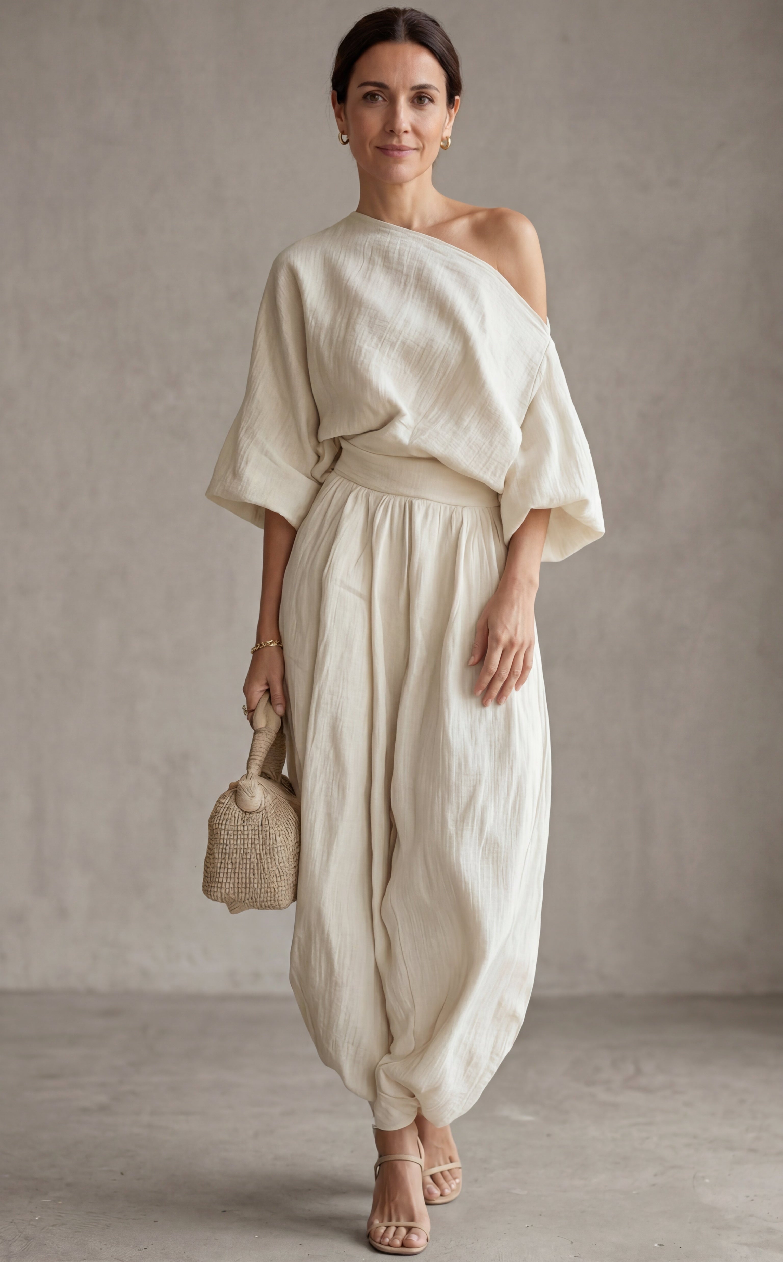 Marta • Conjunto de Lino Off-white