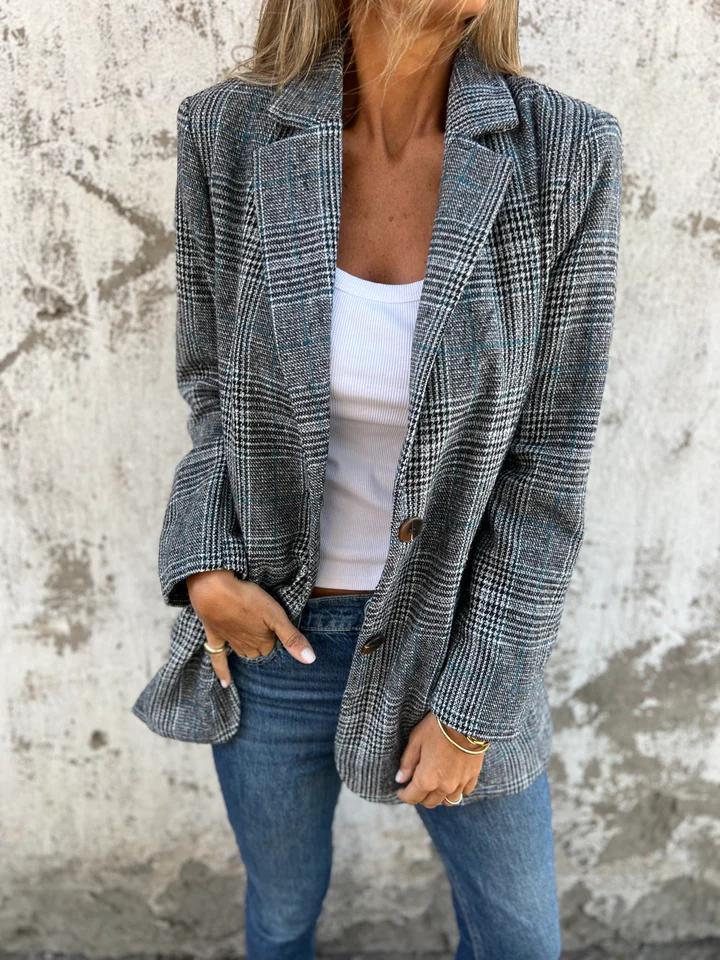 LUCINDA • Blazer clásico a cuadros