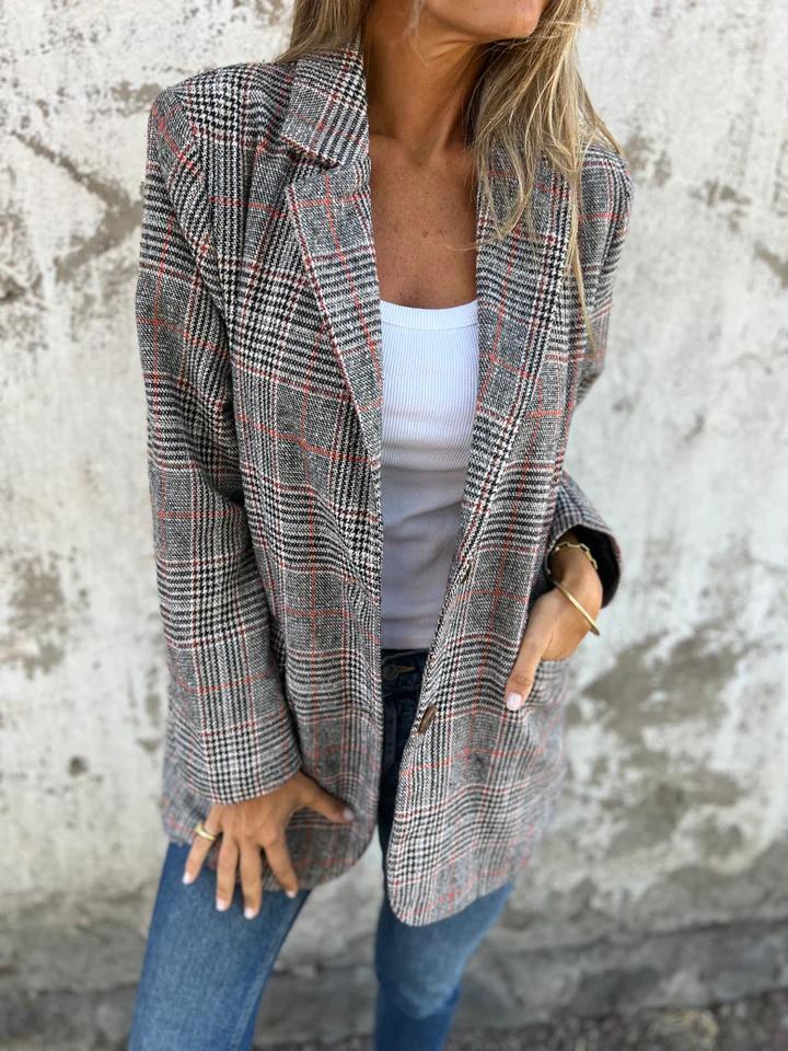 LUCINDA • Blazer clásico a cuadros