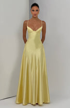 Asterin • Vestido maxi en ciruela