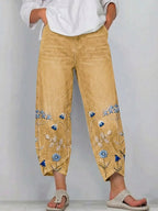 Aven | Pantalones bordados de estilo casual