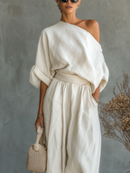 Marta • Conjunto de Lino Off-white