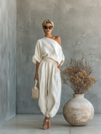 Marta • Conjunto de Lino Off-white