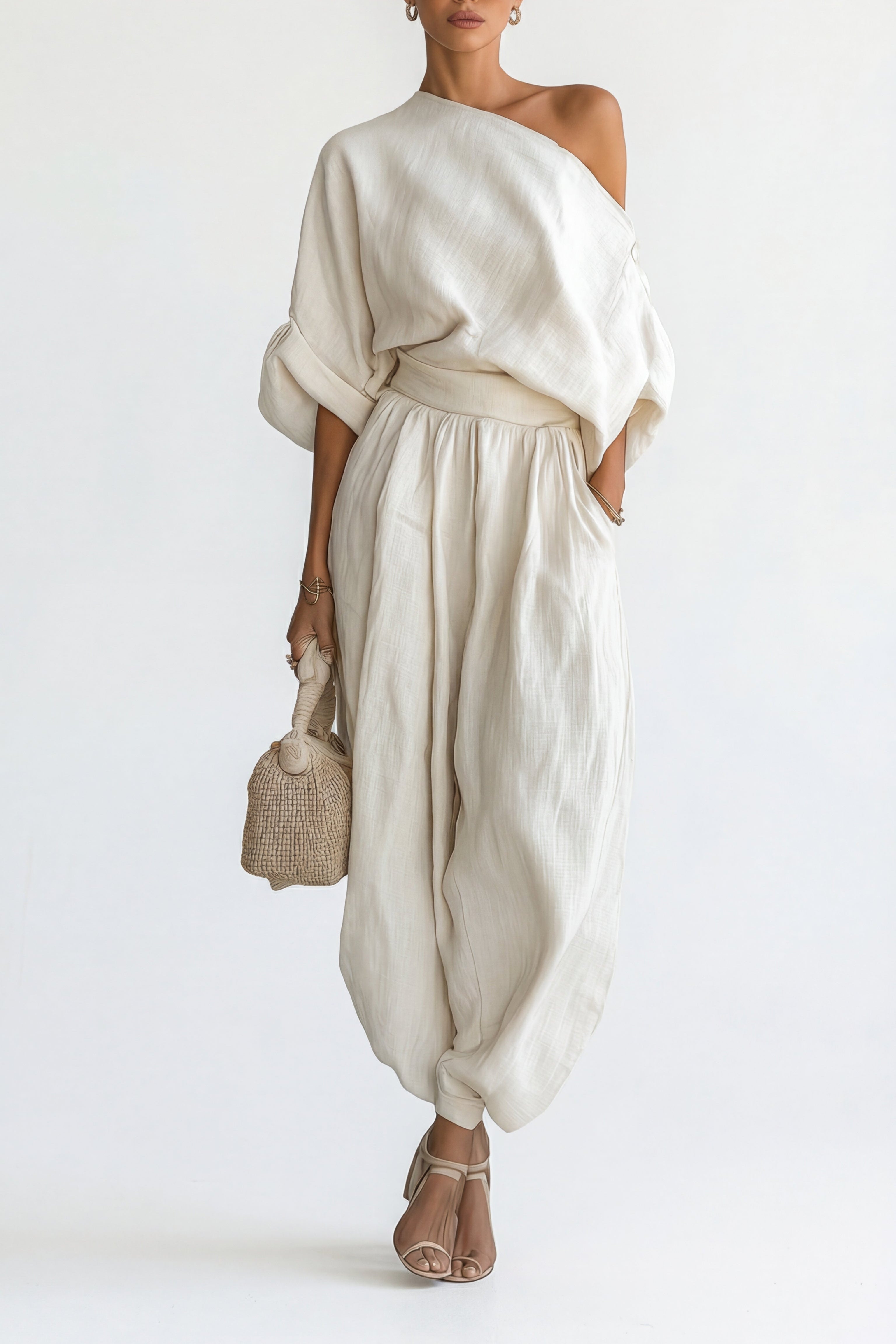 Marta • Conjunto de Lino Off-white
