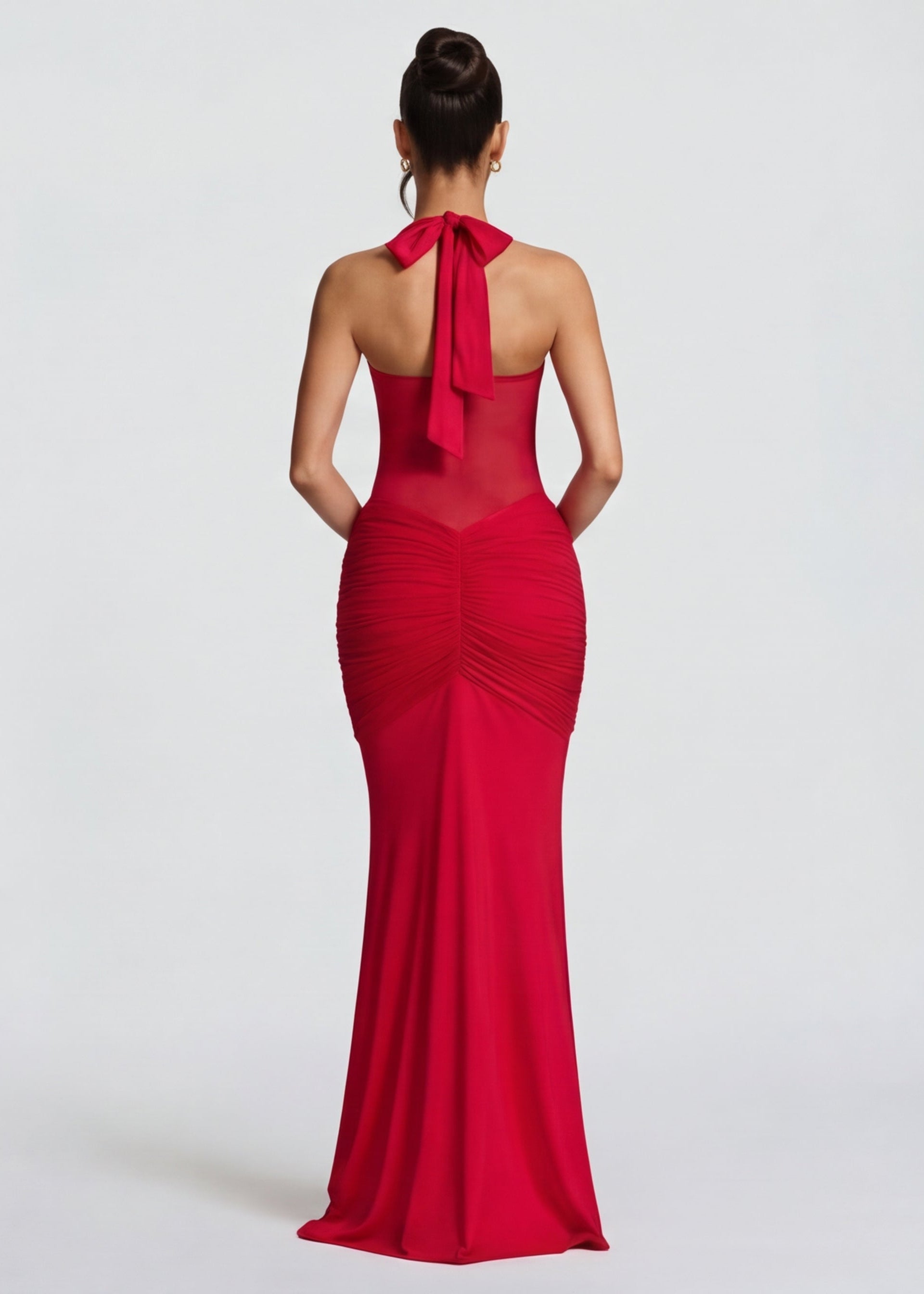 Vera • Vestido Largo Sirena con Escote Corazón y Drapeado