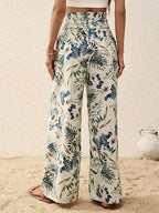 Alexa™ Pantalones con elegante estampado floral