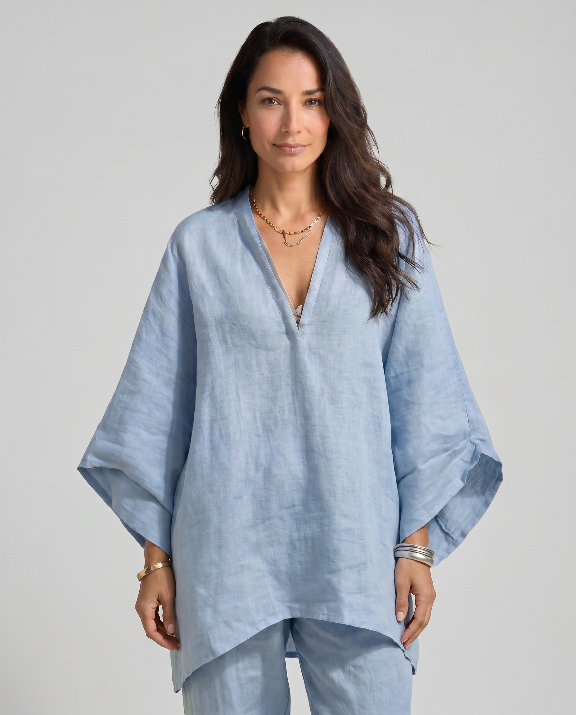Marina | Completo casual da donna due pezzi con scollo a V