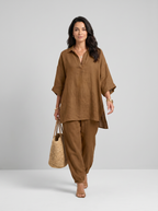 Marina | Completo casual da donna due pezzi con scollo a V