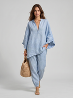Marina | Completo casual da donna due pezzi con scollo a V