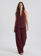 Ainhoa | Conjunto de dos piezas con textura de lino