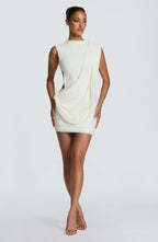 Mireya vestido mini marfil completo