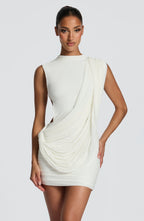 Mireya vestido mini marfil