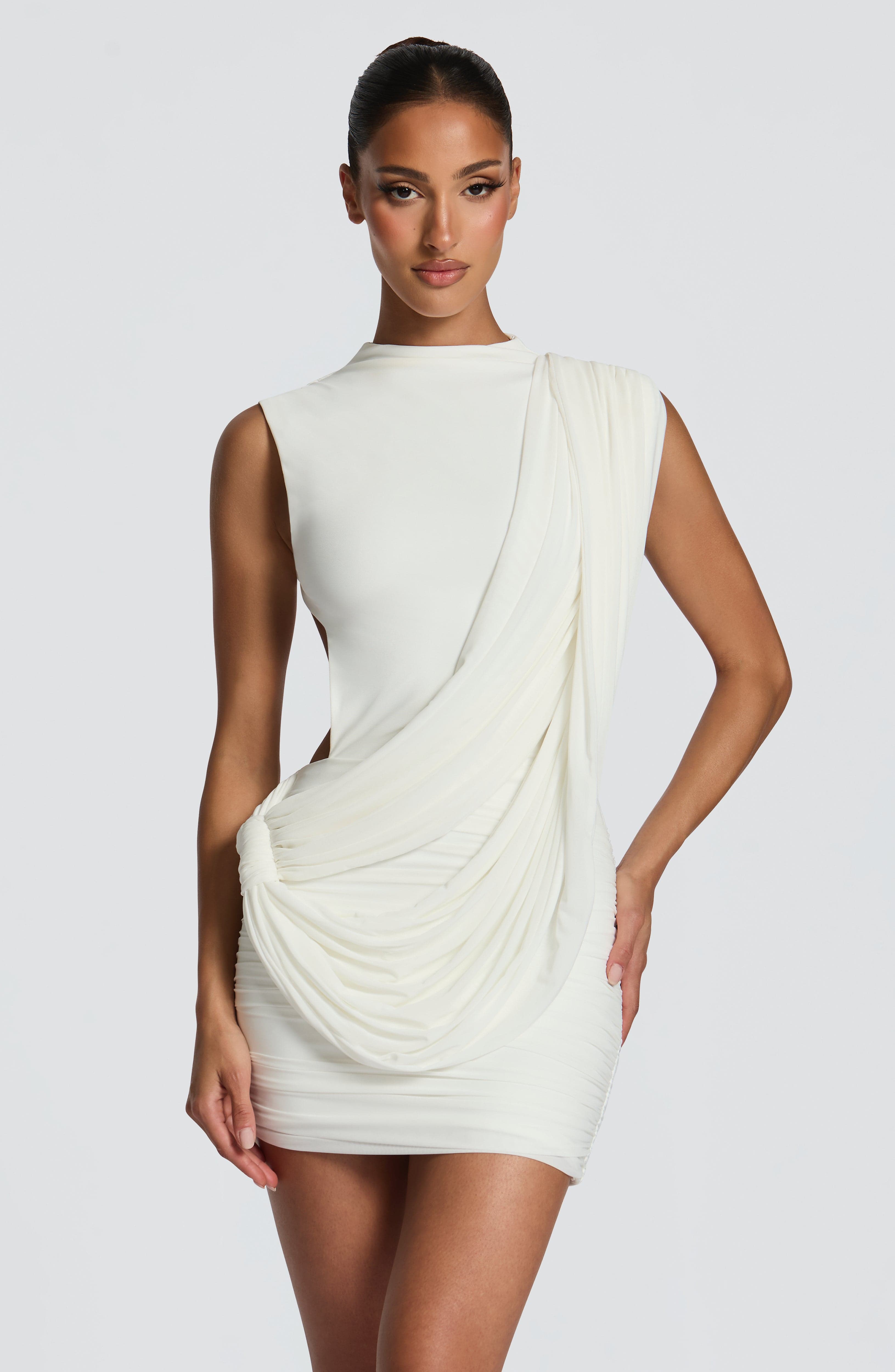 Mireya vestido mini marfil