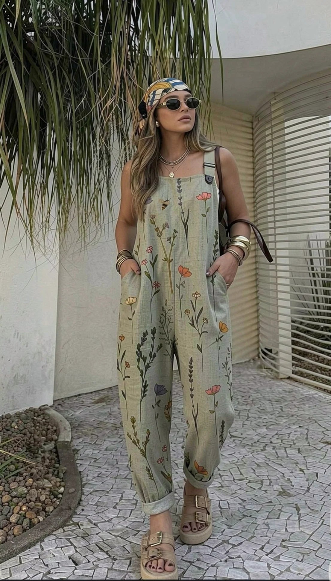 Mono Floral | Sandalias Olindra + Bolso de Regalo